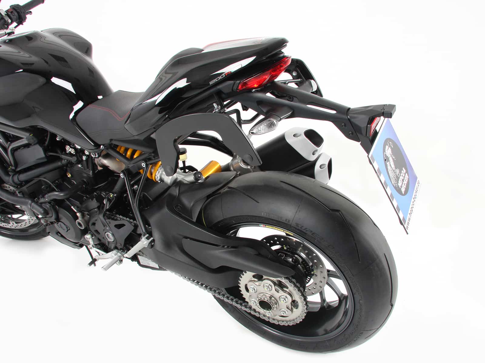 C-Bow Seitenträger schwarz für Ducati Monster 1200 R (2016-2020)