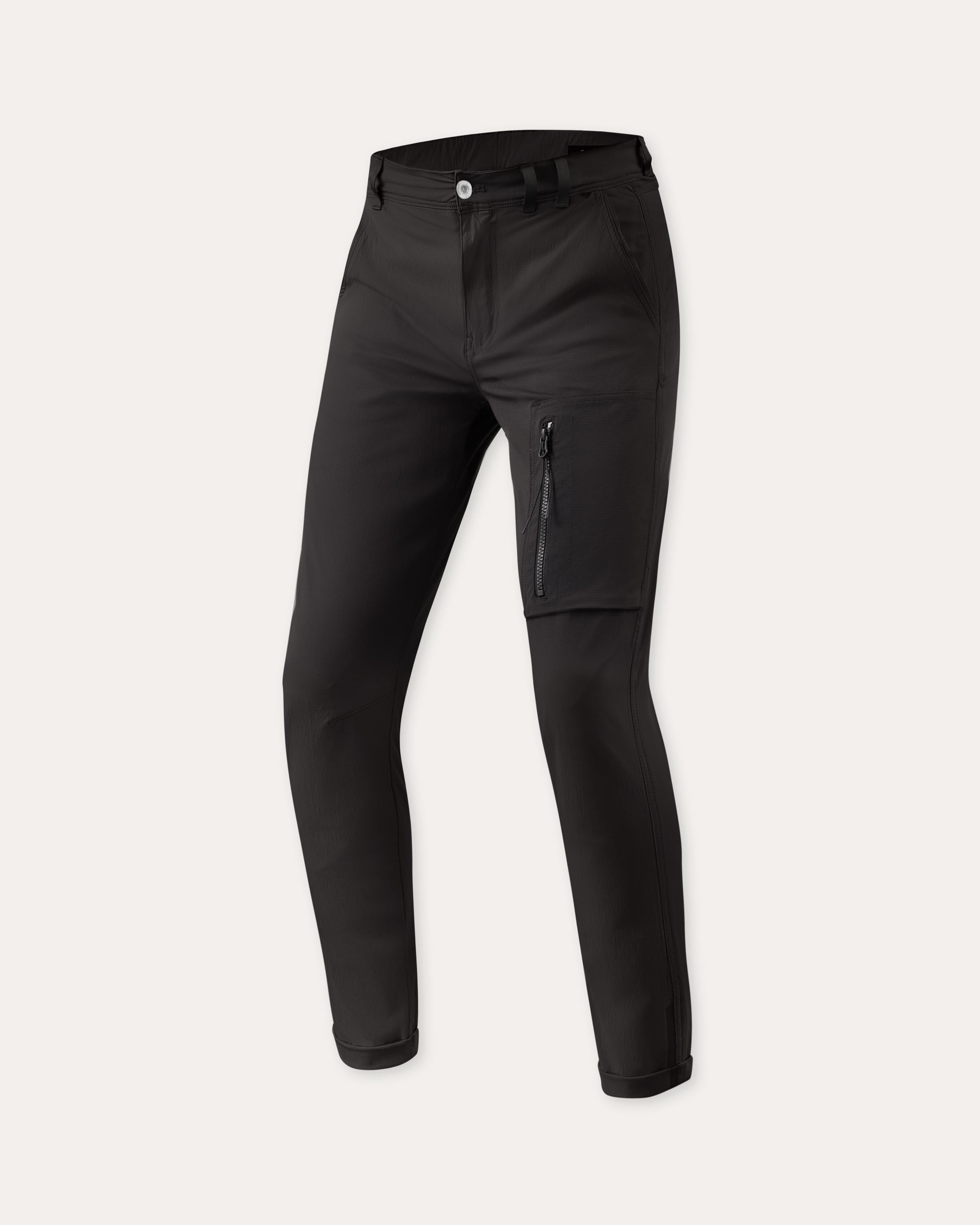 Chino Terry Skinny Schwarz 30 L34
