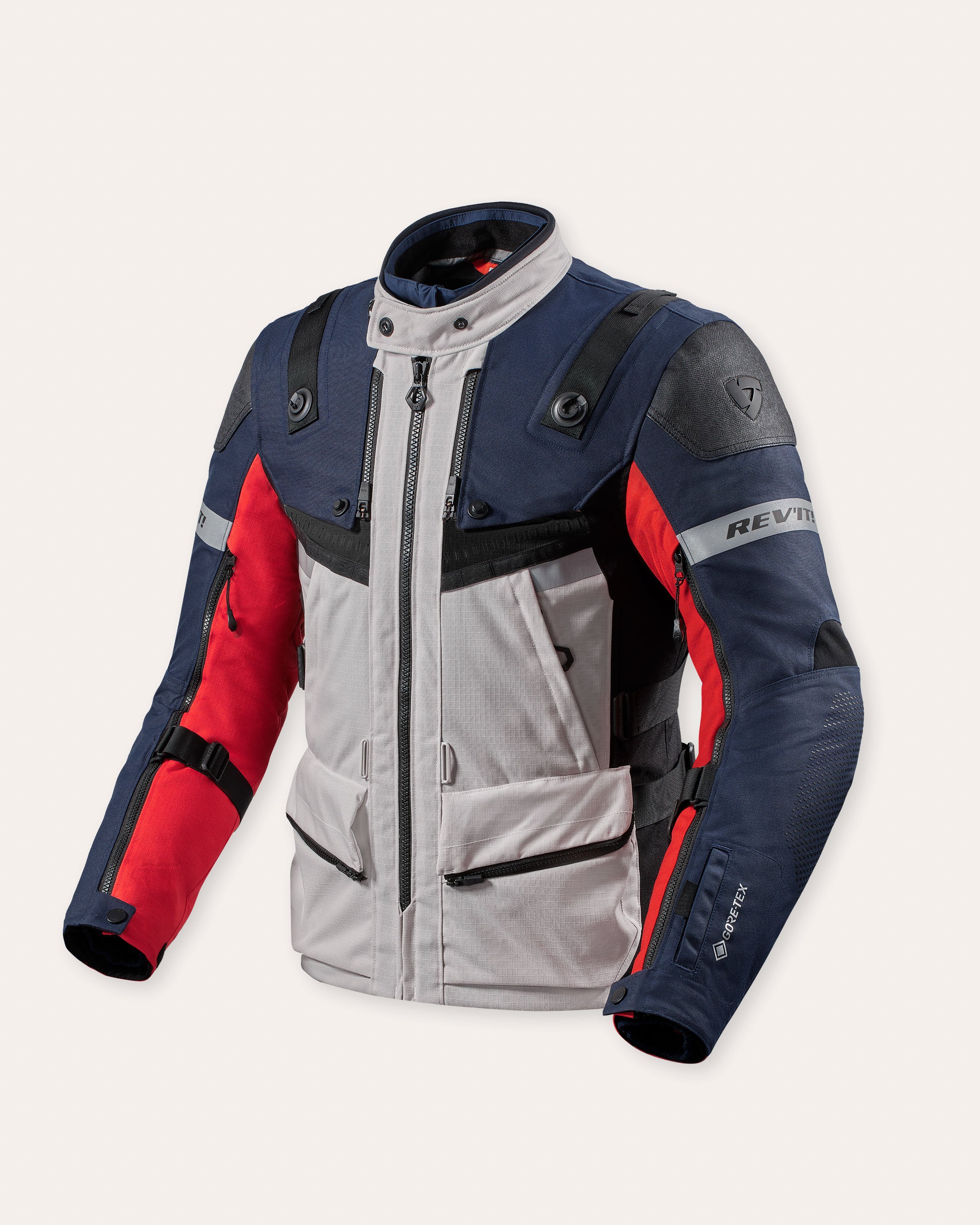 Jacke Defender 3 GTX | Red-Blue - Rot-Blau / S / Standard - Größe: S - Länge: Standard