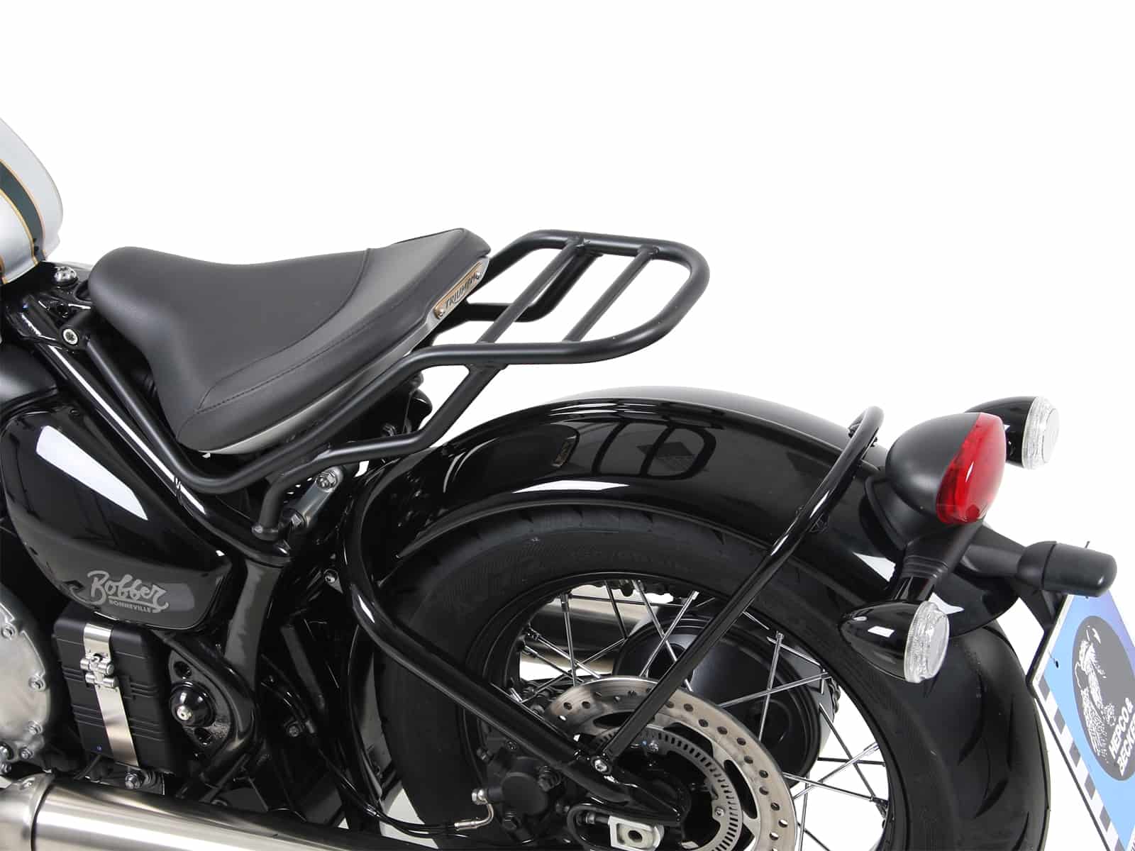Rohrgepäckbrücke schwarz für Triumph Bonneville Bobber (2017-)
