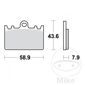 Bremsklotz Sinter TRQ TRW Alternative: 7328982