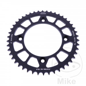 Alu-Kettenrad 46Z Teilung 428 schwarz JT Innendurchmesser 100 Lochkreis 120