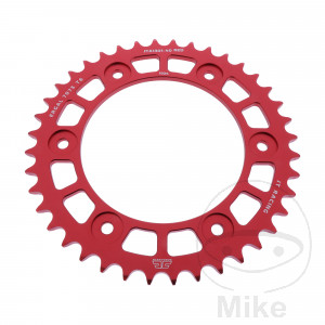 Alu-Kettenrad 40 Zähne Teilung 520 rot JT Innendurchmesser 125 Lochkreis 153