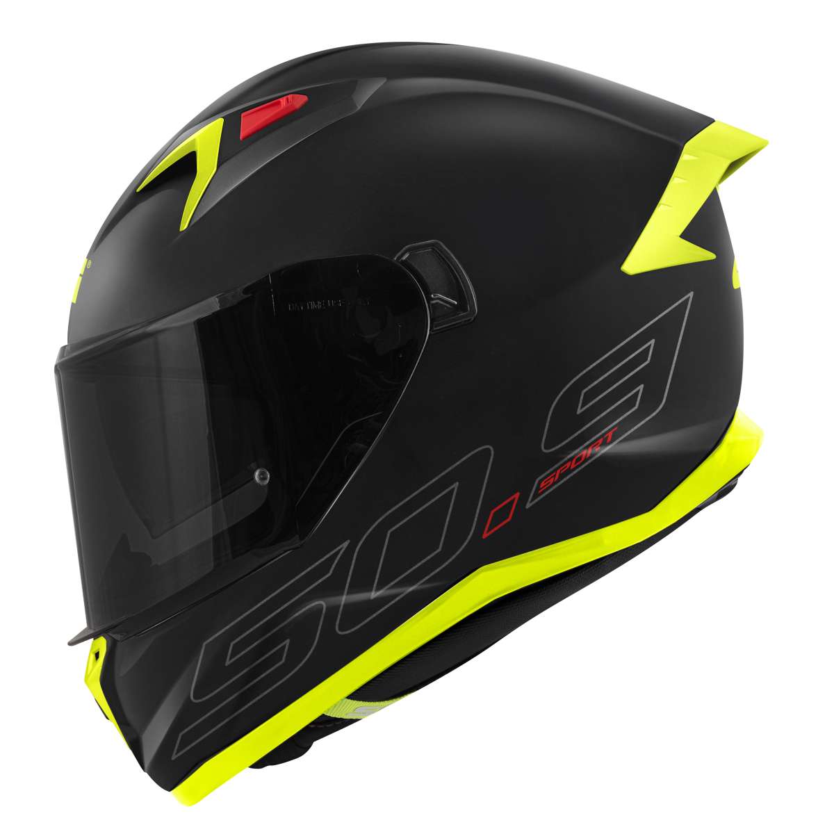 HPS 50.9 SPORT Integral-Helm BASIC Graphic ATOMIC matt - schwarz/silber/gelb - Gr. 63/XXL