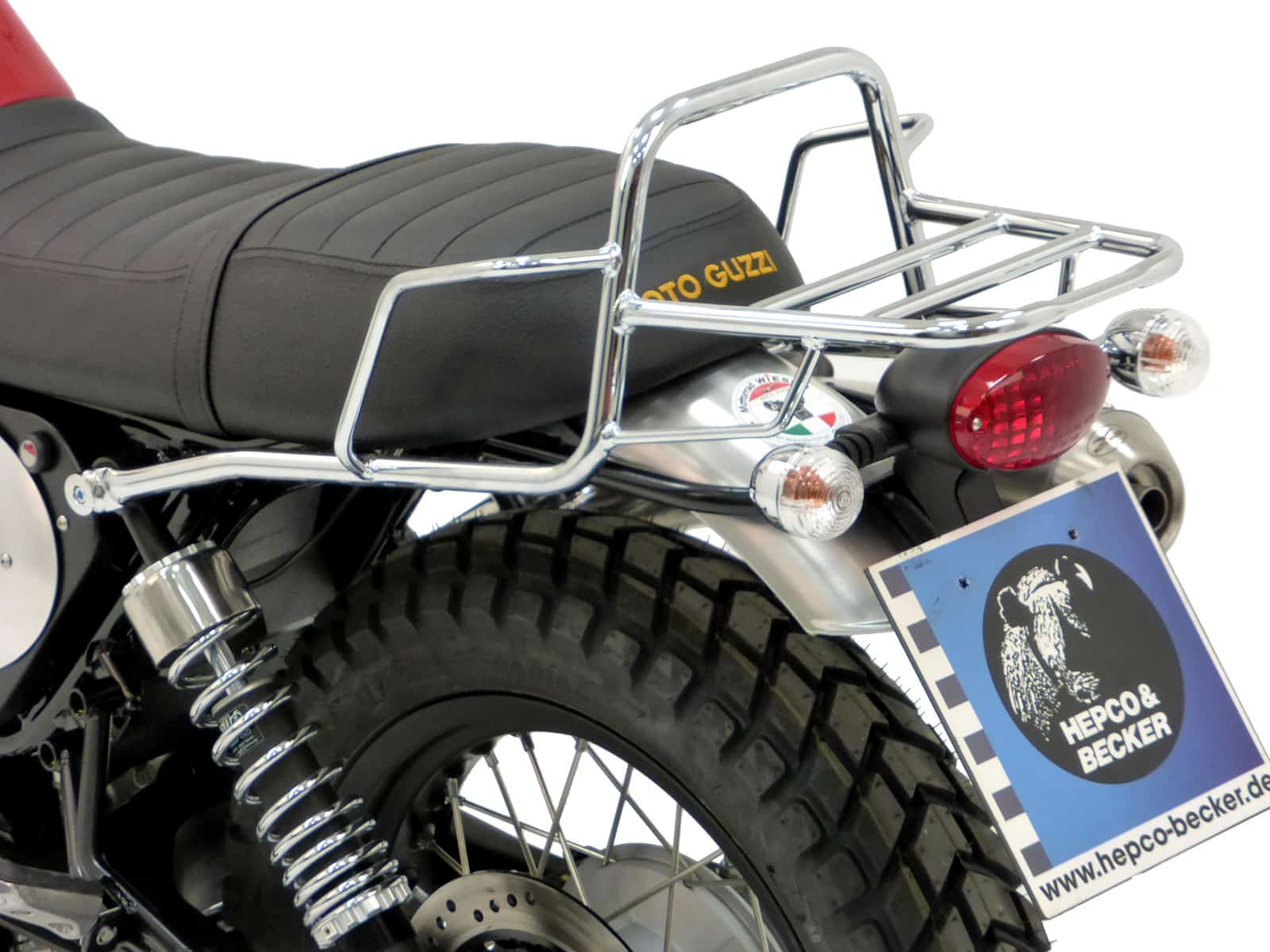 Rohrgepäckbrücke Topcaseträger chrom für Moto Guzzi V 7 II Scrambler/Stornello (2016)