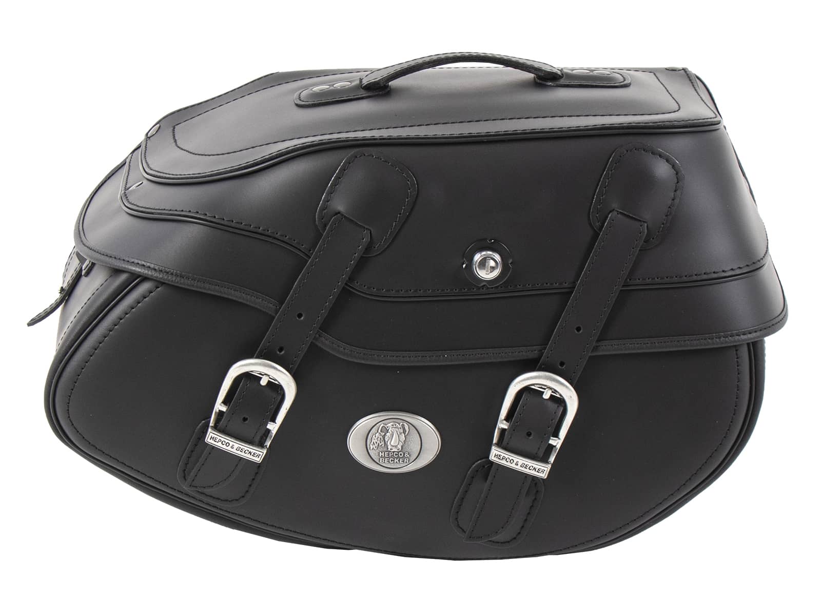 Ledereinzeltasche Buffalo Big schwarz rechts für C-Bow Träger