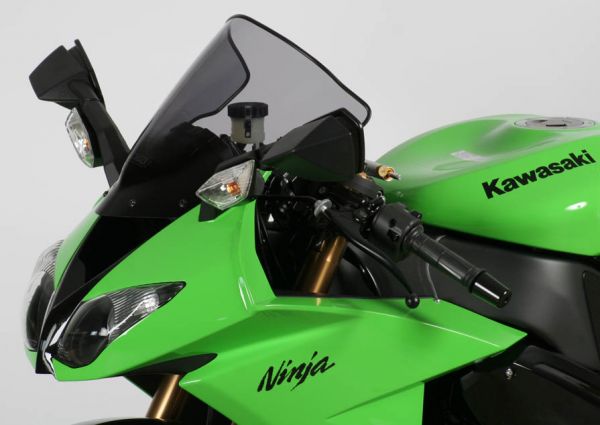 ZX 10 R 08-10 / ZX 6 R 636 09-18 - Racingscheibe "R" alle Baujahre - rauchgrau