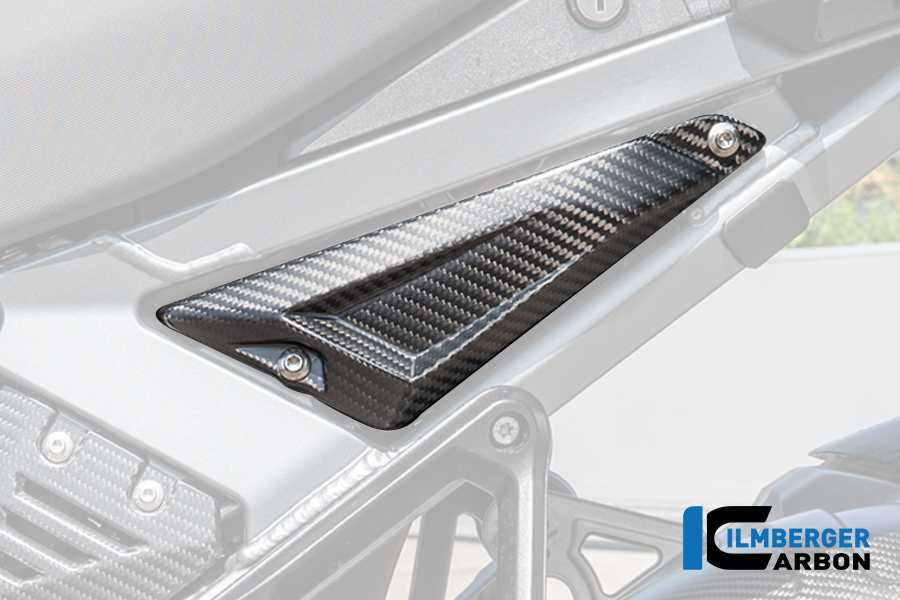 Hintere Dreiecksabdeckung für Rahmenheck links Carbon matt R 1300 GS Adventure