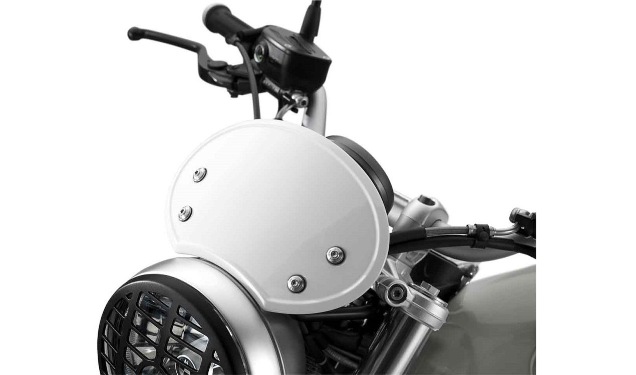 ScramblerWindschildA0210328 Original BMW Windschild Scrambler alpinweiß mit Halter + Montageteilen für R nineT + Scrambler