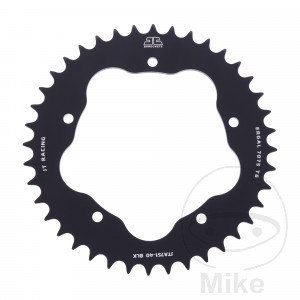 Alu-Kettenrad 40 Zähne Teilung 520 schwarz für Kettenradträger 7585011
