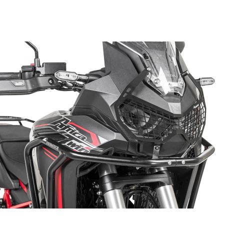 Scheinwerferschutz schwarz mit Schnellverschluss für Honda CRF1100L Africa Twin  (-2023) "OFFROAD USE ONLY"