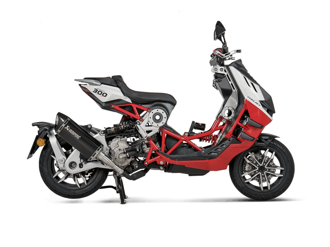 Akrapovic Auspuff Slip-On ITALJET Dragster 300