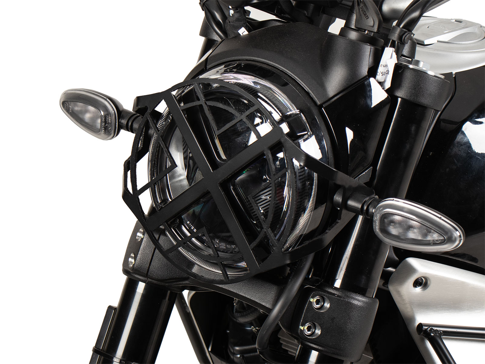 Lampenschutzgitter schwarz für Ducati Scrambler 800 Icon / Dark (2023-)