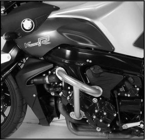 Motorschutzbügel schwarz für BMW K 1200 R (2005-2008)/K 1300 R (2009-2016)