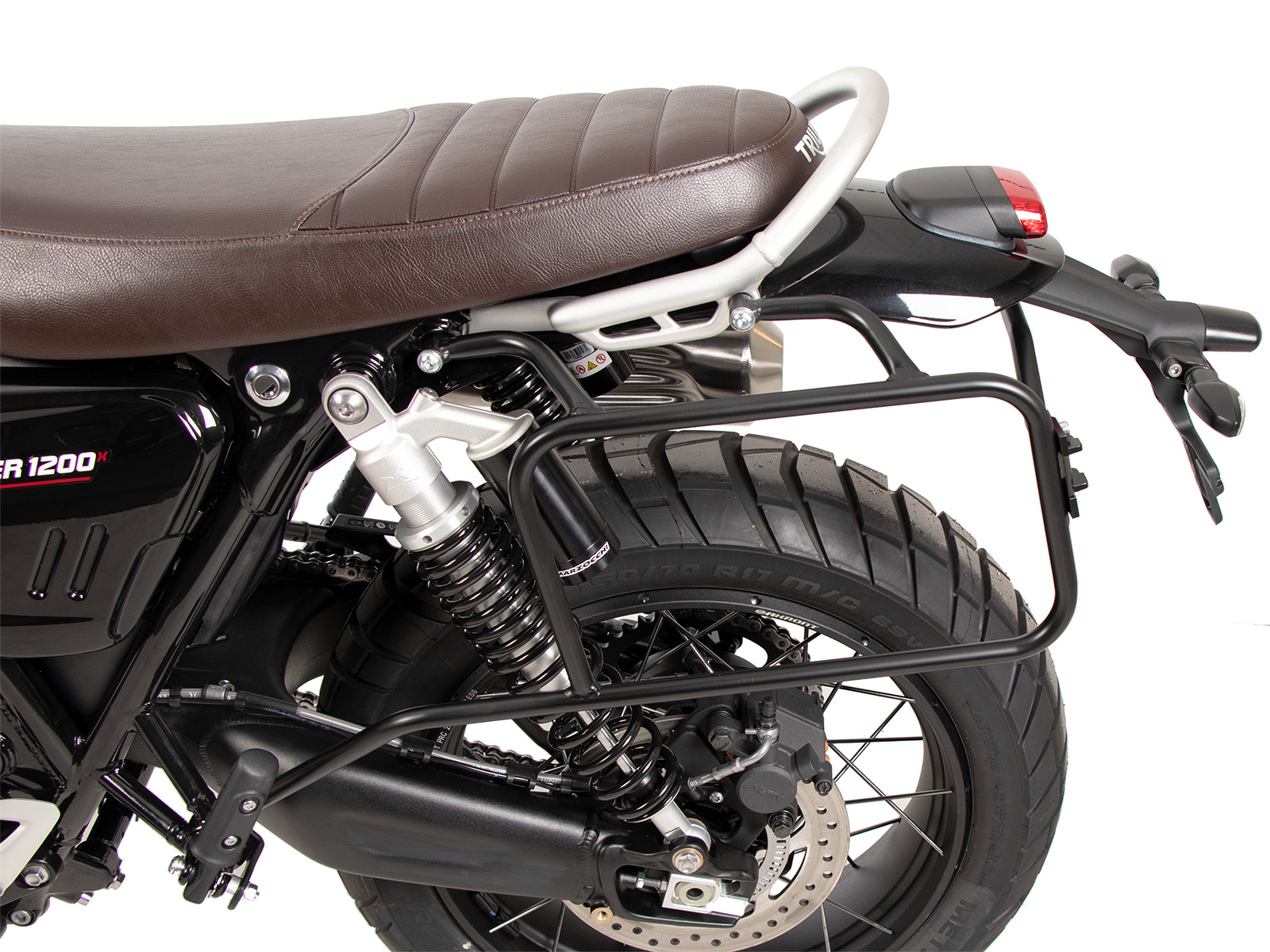 Seitenkofferträger festverschraubt einseitig links schwarz für Triumph Scrambler 1200 X (2024-)