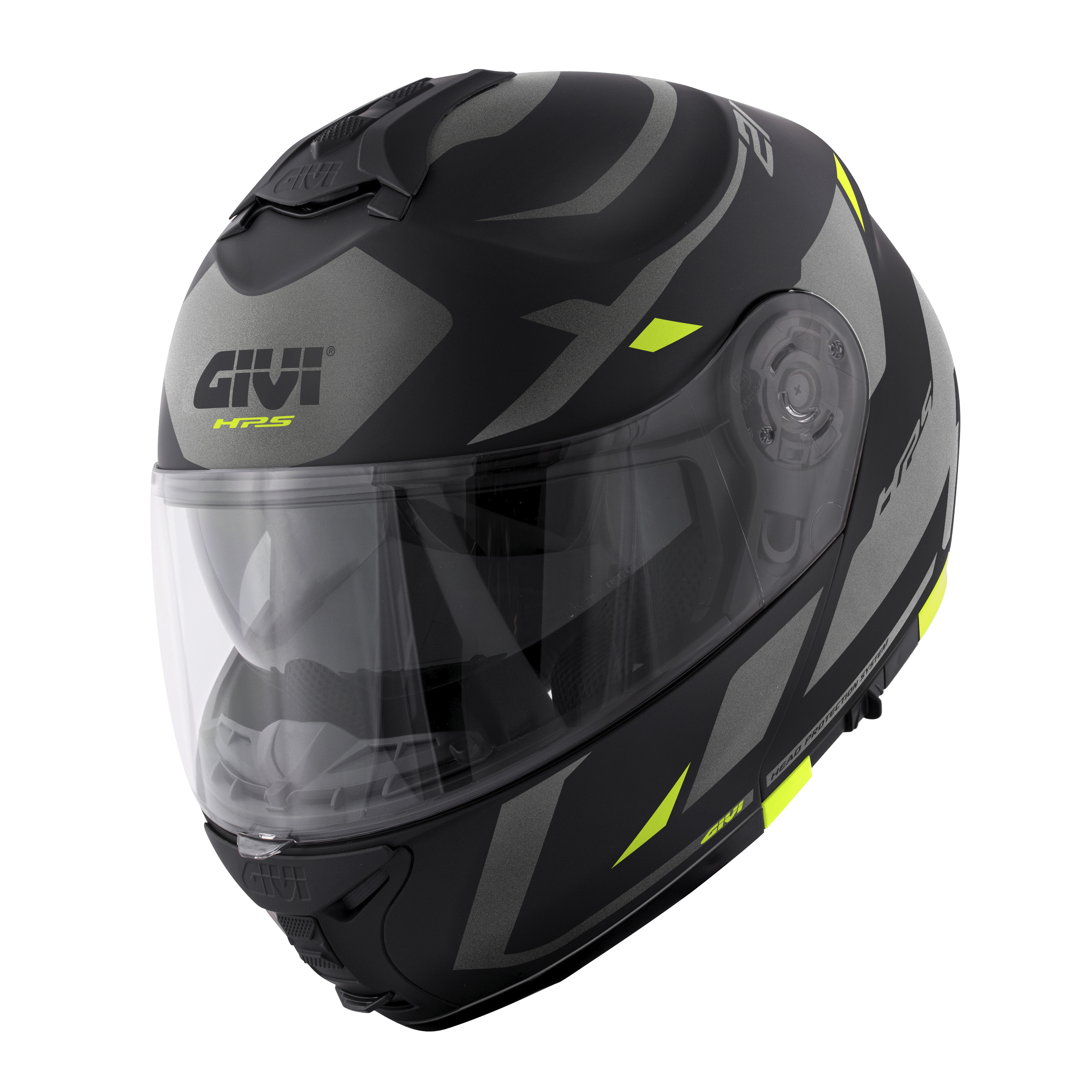 HPS X.21 EVO GRAPHIC - Gr. 63/XXL – matt-schwarz / titanium / gelb