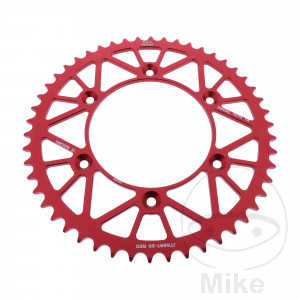 Alu-Kettenrad 50Z Teilung 520 rot JT Innendurchmesser 125 Lochkreis 150