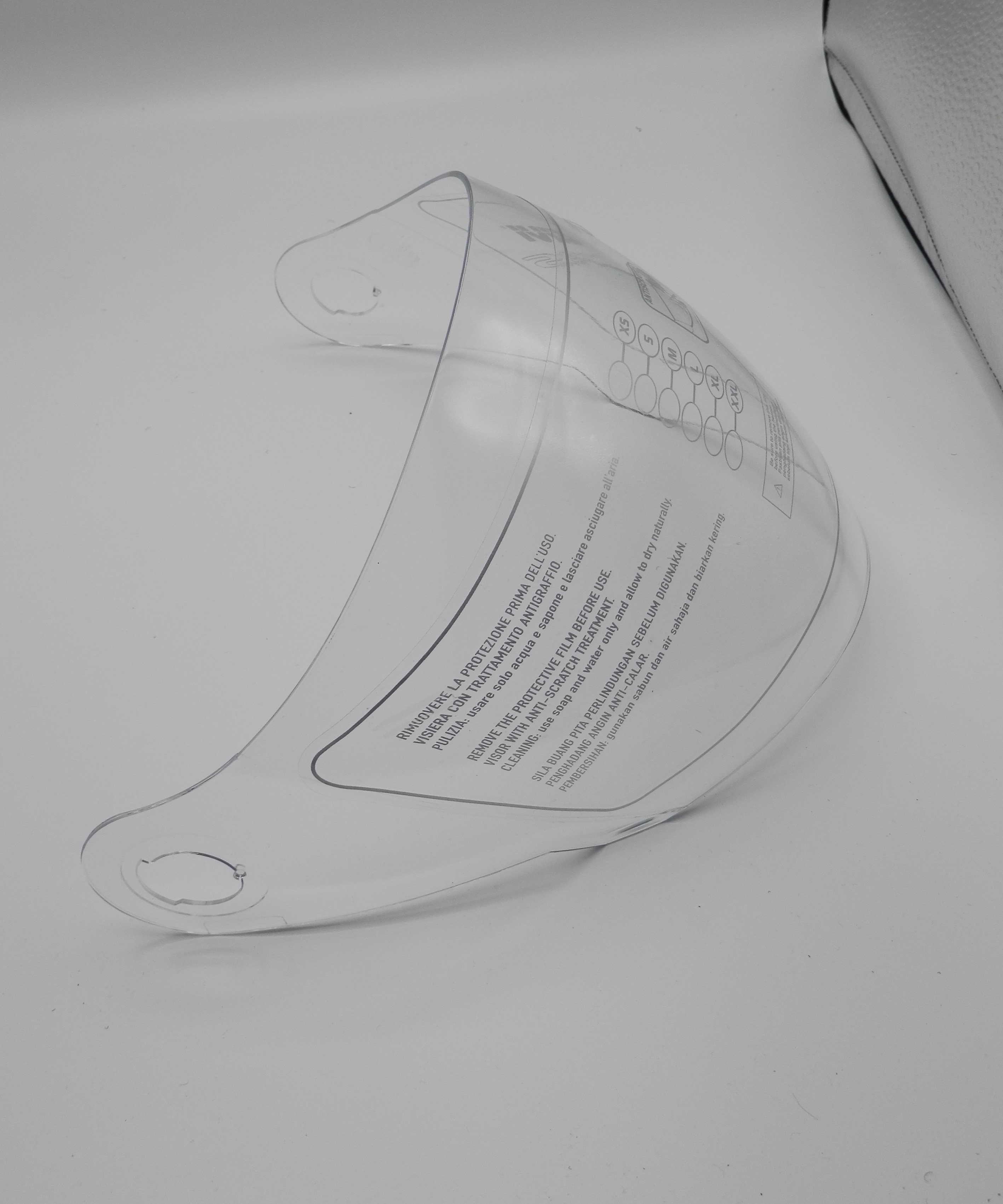 Kratzfestes Visier - transparent für verschiedene HPS Helme