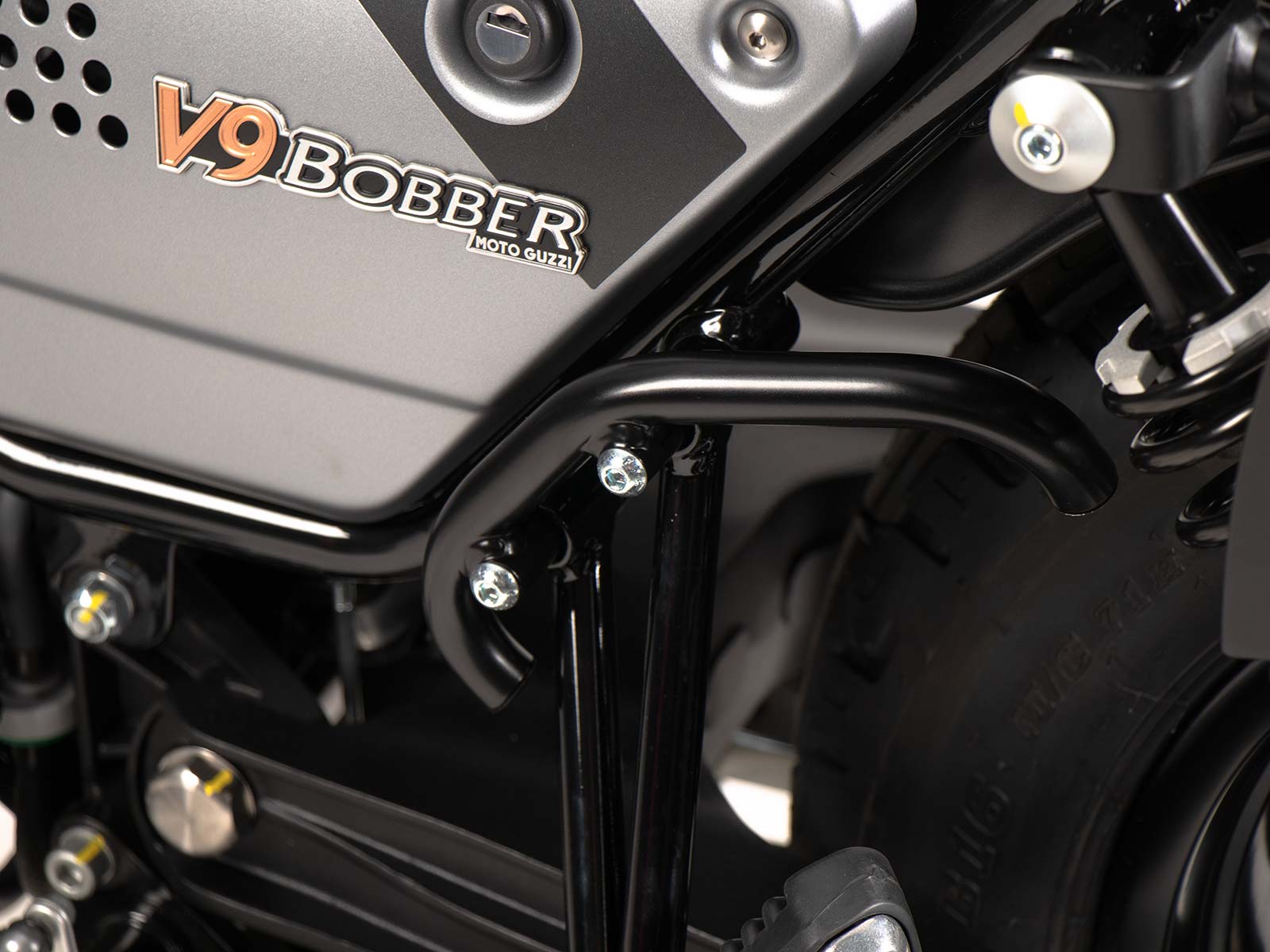 Aufbockhebel für Hauptständer schwarz für Moto Guzzi V9 Bobber/Special Edition (2021-2025)
