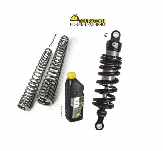 Touratech Suspension Tieferlegung Gabelfedern und E1 Federbein -50mm für BMW G310 GS 2017-2019