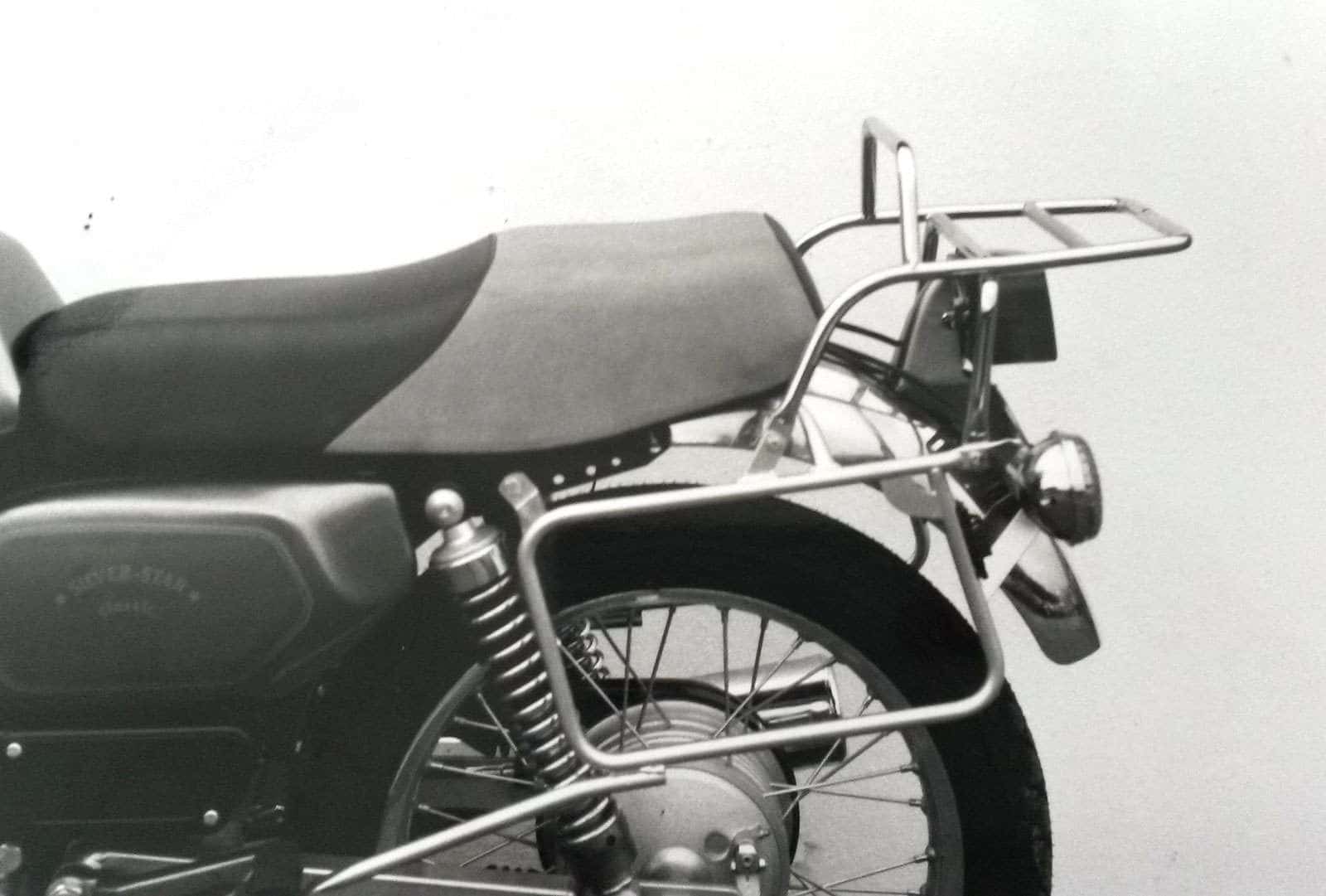 Komplettträgerset (Seitenkofferträger und Rohrgepäckbrücke Topcaseträger) chrom für MZ Silver Star Classic 500 (1992-1997)