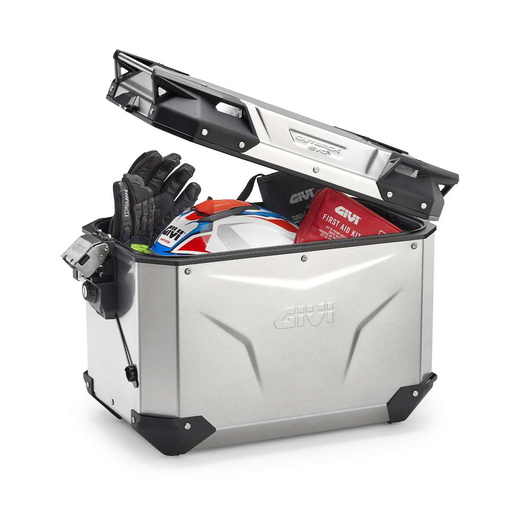 Alu-Seitenkoffer Trekker Outback EVO 48 Monokey Rechts, 48 Liter / SMART SECURITY LOCK