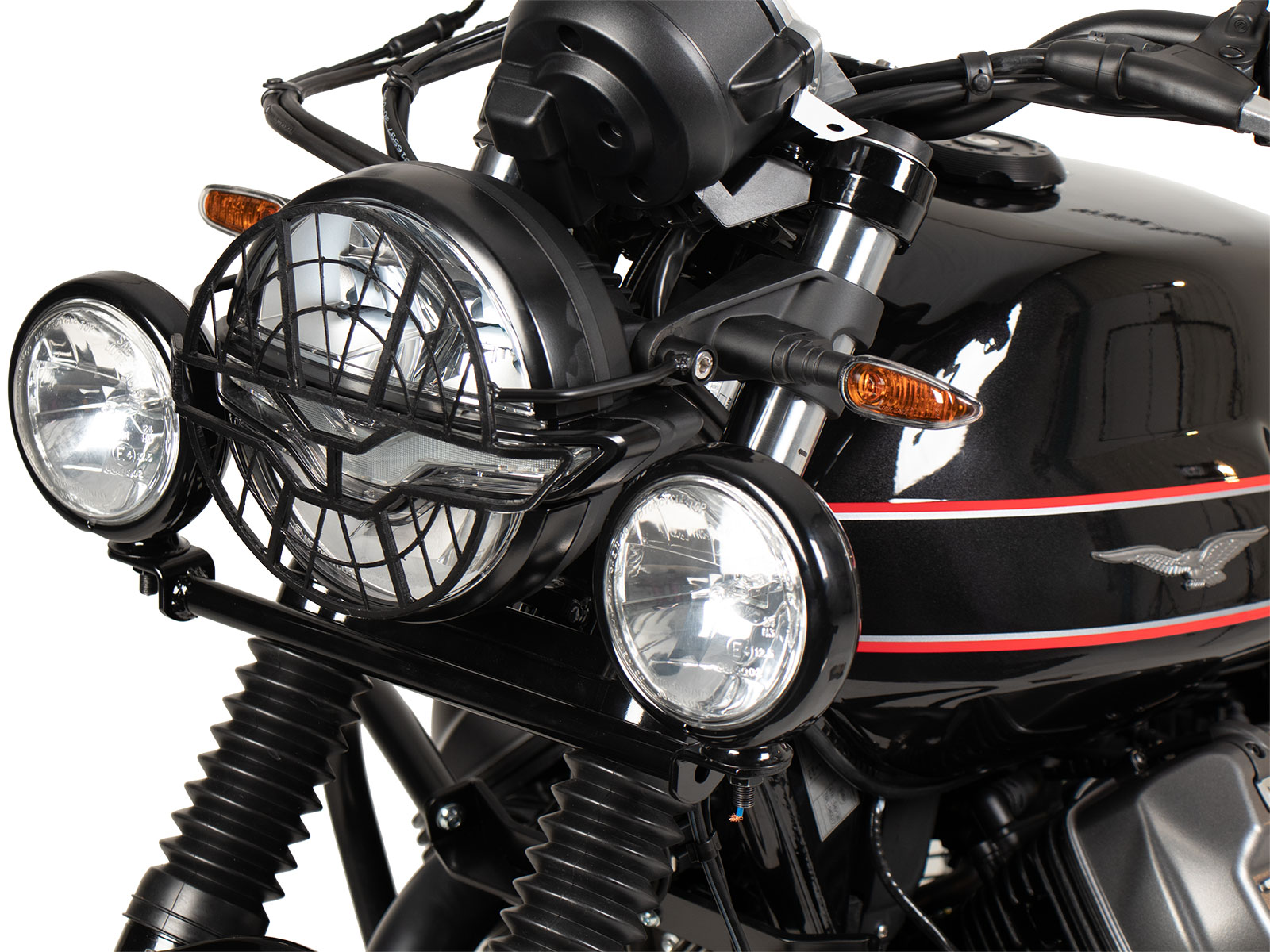 Lampenschutzgitter schwarz für Moto Guzzi V7 Special/Stone/Centenario (850 ccm) (2021-2024)