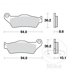 Bremsklotz Sinter hinten TRW Alternative: 7324254