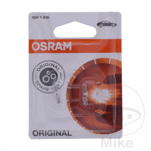 Lampe 12V1.2W W2X4.6D Osram 2 Blister JMP 1590134