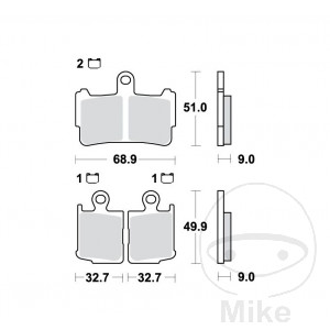 Bremsklotz Sinter vorne TRW Alternative: 7323249