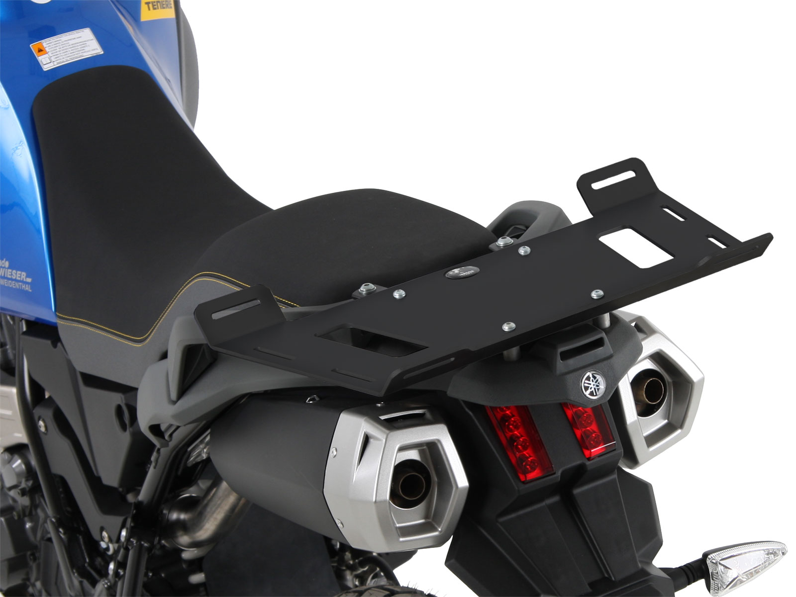 Gepäckbrückenverbreiterung schwarz für Yamaha XT 660 Z Ténéré (2008-2016)