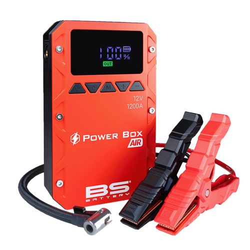 Jump Starter und Kompressor BS Power Box Air PB02 inkl. Powerbank und Taschenlampe