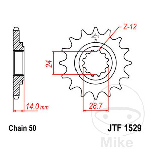 Ritzel 17Z Teilung 530 Alternative: 7260355