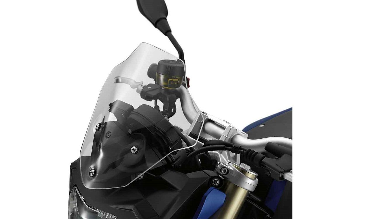 F800RHohesWindschildA0189674 Original BMW Windschild Scheibe klar hoch 13cm höher 7cm breiter für K73 F800R ab 2015