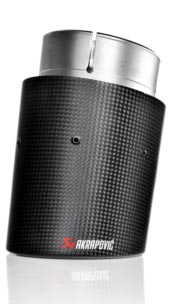 Akrapovic TAIL PIPE (einzeln - rechte Seite) mit TÜV, Endrohr aus Carbon