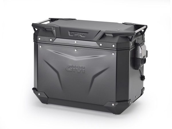 Alu-Seitenkoffer Trekker Outback EVO 48, schwarz Links, 48 Liter / SMART SECURITY LOCK