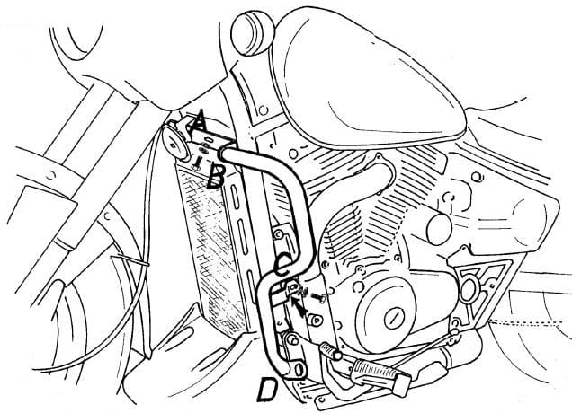 Motorschutzbügel chrom für Suzuki VZ 800 Marauder (1996-2003)
