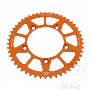 Alu-Kettenrad 50Z Teilung 420 orange JT Innendurchmesser 098 Lochkreis 115