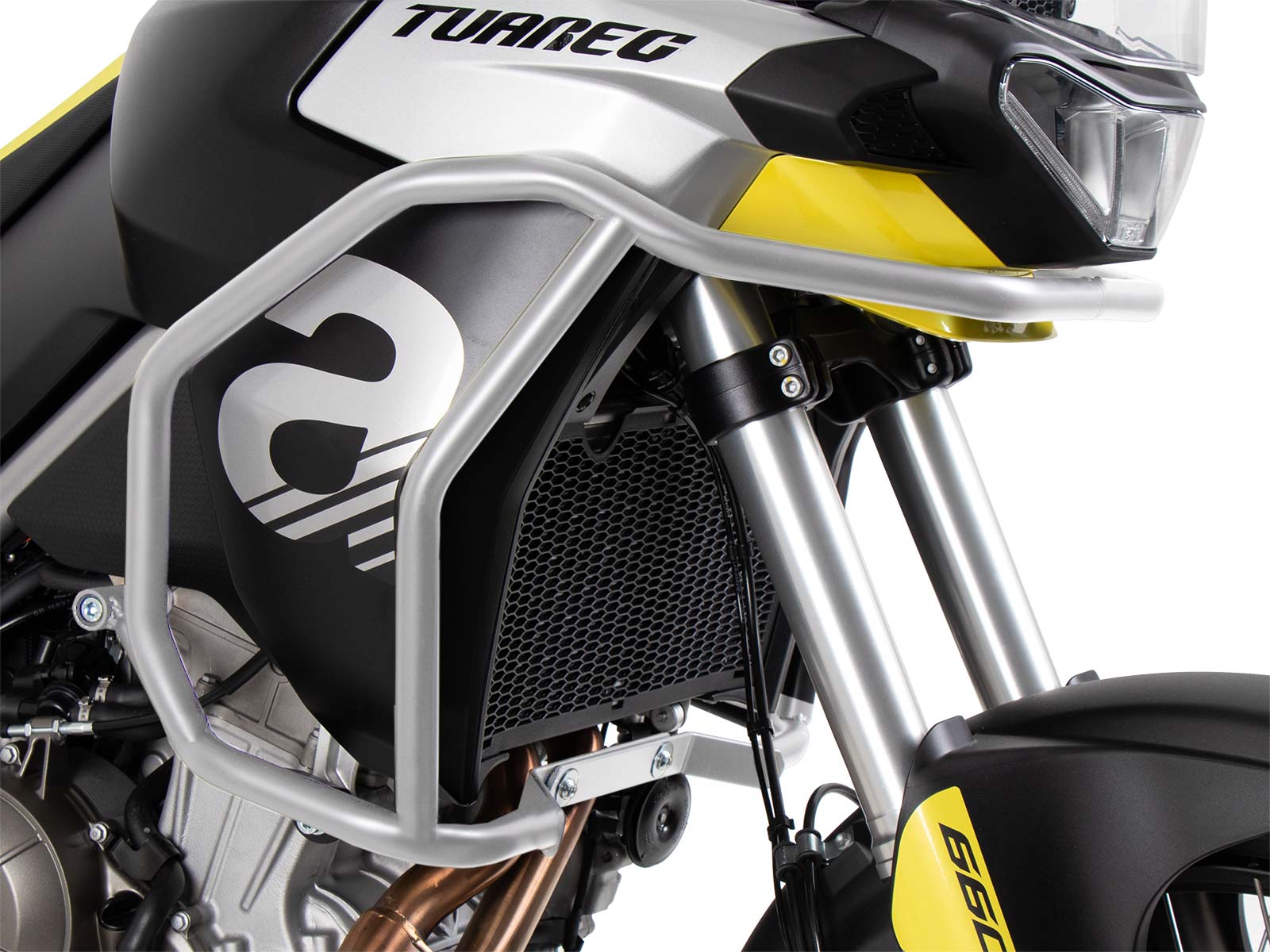 Tankschutzbügel silber für Aprilia Tuareg 660 (2022-2024)