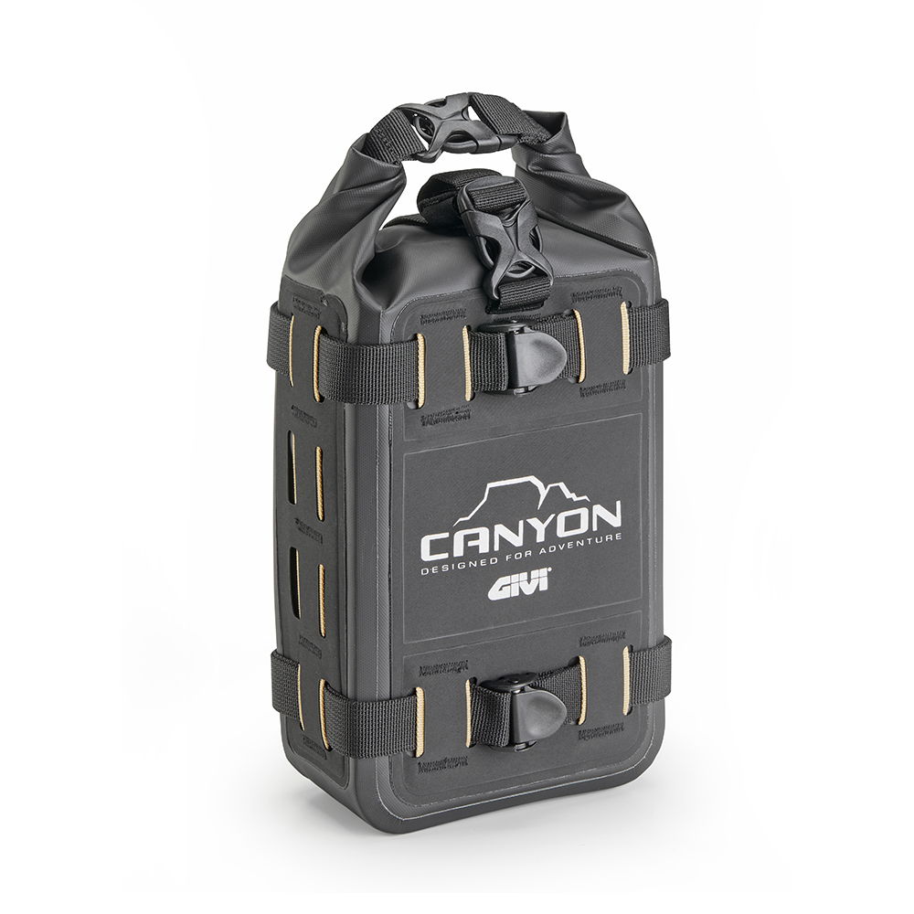 CANYON Wasserdichte Pack- und Motortasche, Volumen 4 Liter, Befestigung am Motorschutz