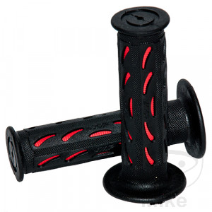 Griffgummi 724 schwarz/rot Durchmesser 22 / 25 mm geschlossen.