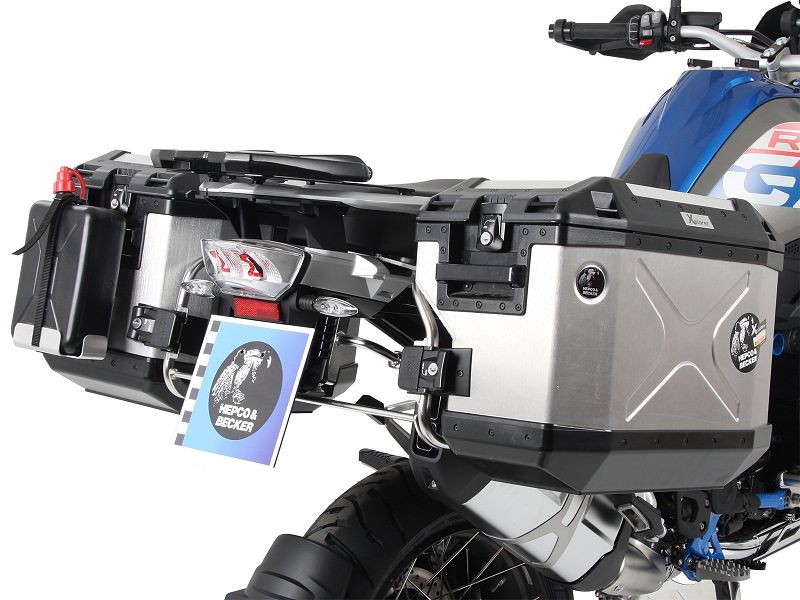 Hepco&Becker Kofferträgerset Cutout Edelstahl inkl. Xplorer Cutout Kofferset für BMW R1250GS (2018-)