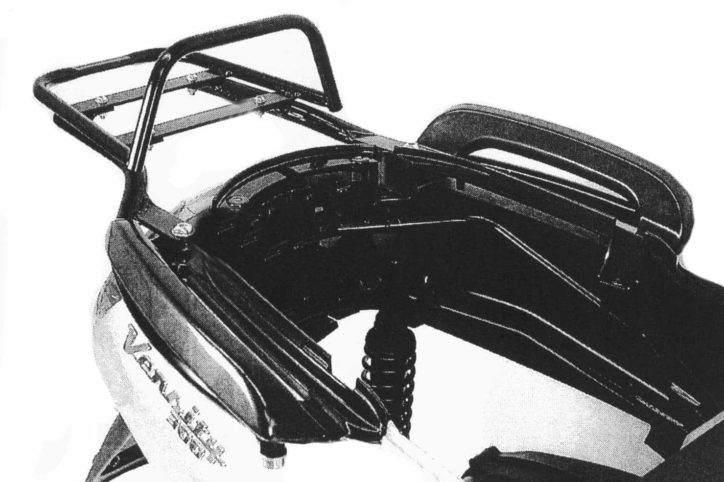 Rohrgepäckbrücke Topcaseträger schwarz für Yamaha Versity 300 (2003-)
