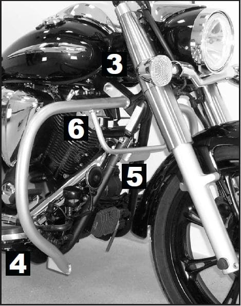 Motorschutzbügel chrom für Yamaha XVS 950 A Midnight Star (2009-)