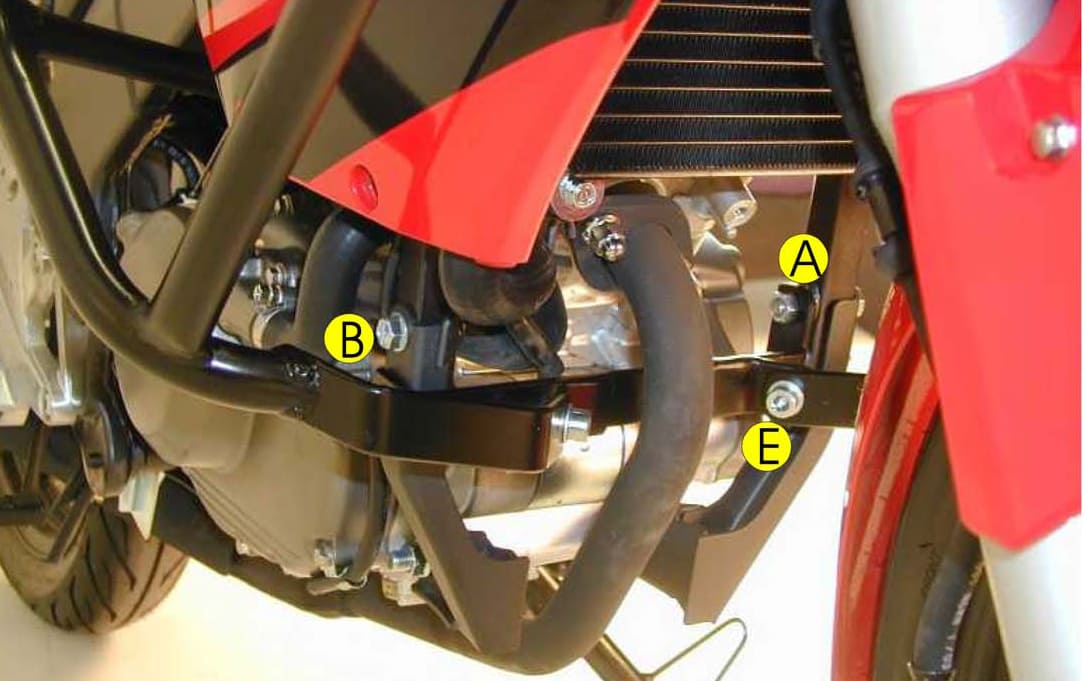 Motorschutzbügel schwarz für Honda CBR 125 R (2007-2011)