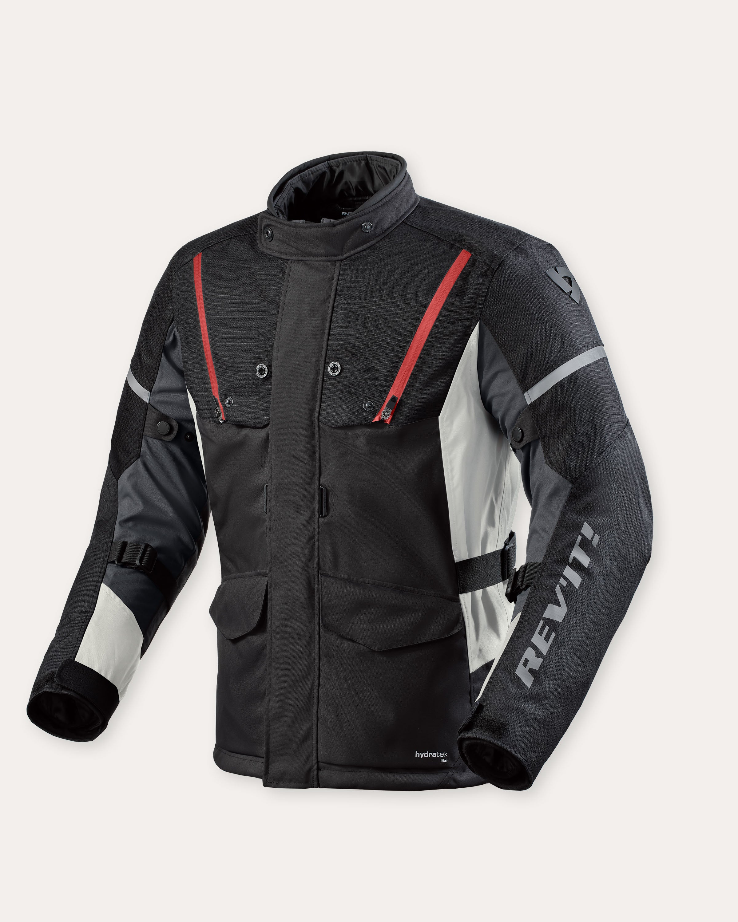 Jacke Horizon 3 H2O Schwarz-Rot S Standard