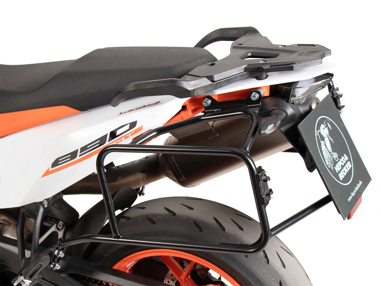 Seitenkofferträger festverschraubt schwarz für KTM 890 SMT (2023-)