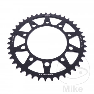 Alu-Kettenrad 43Z Teilung 520 schwarz JT Innendurchmesser 112 Lochkreis 138