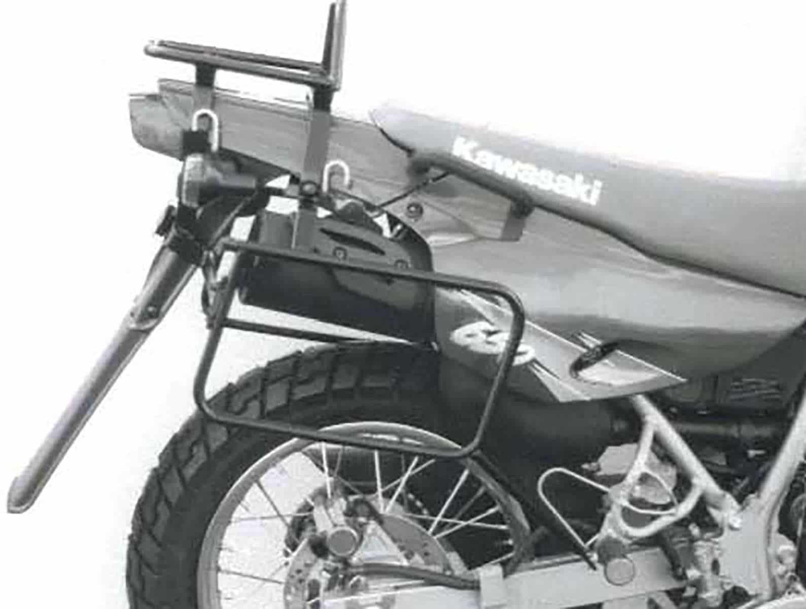 Seitenkofferträger festverschraubt schwarz für Kawasaki KLR 650 (1995-2003)