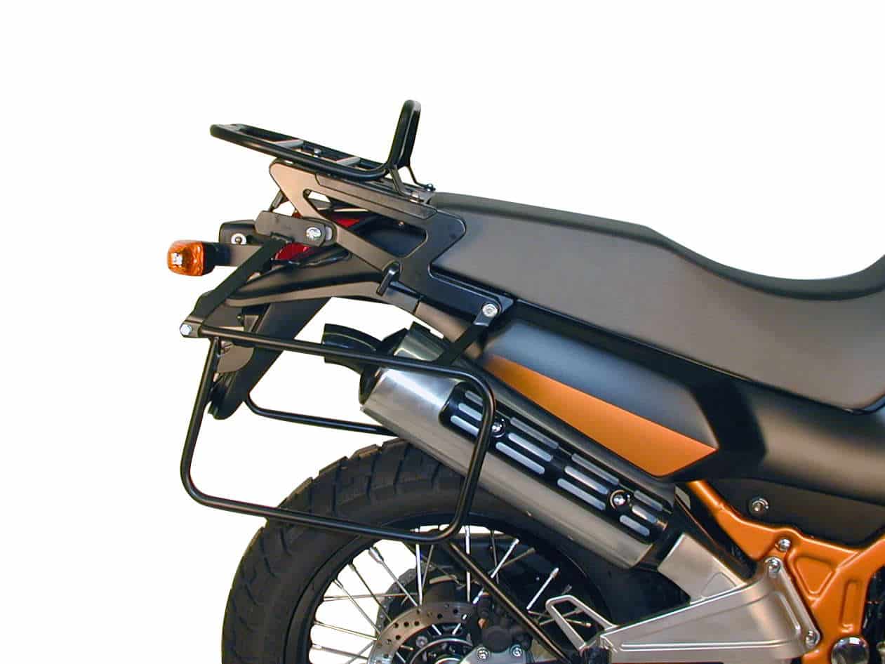 Seitenkofferträger festverschraubt schwarz für Kawasaki KLE 500 (1991-2007)